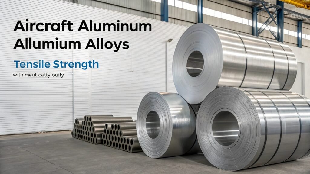 alt with keywords: graph showing tensile strength comparison of different aircraft aluminum alloys
